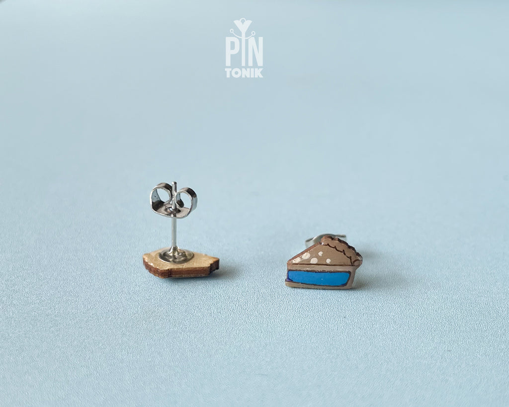 Blueberry Pie Stud Earrings