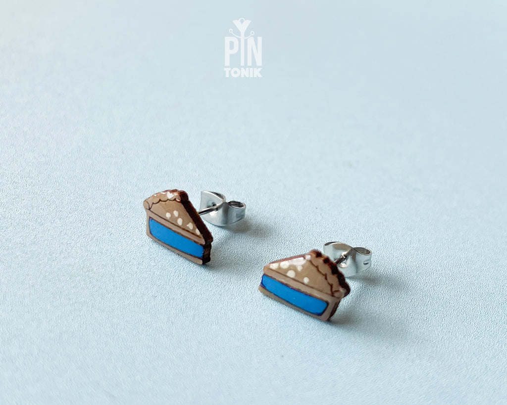 Blueberry Pie Stud Earrings