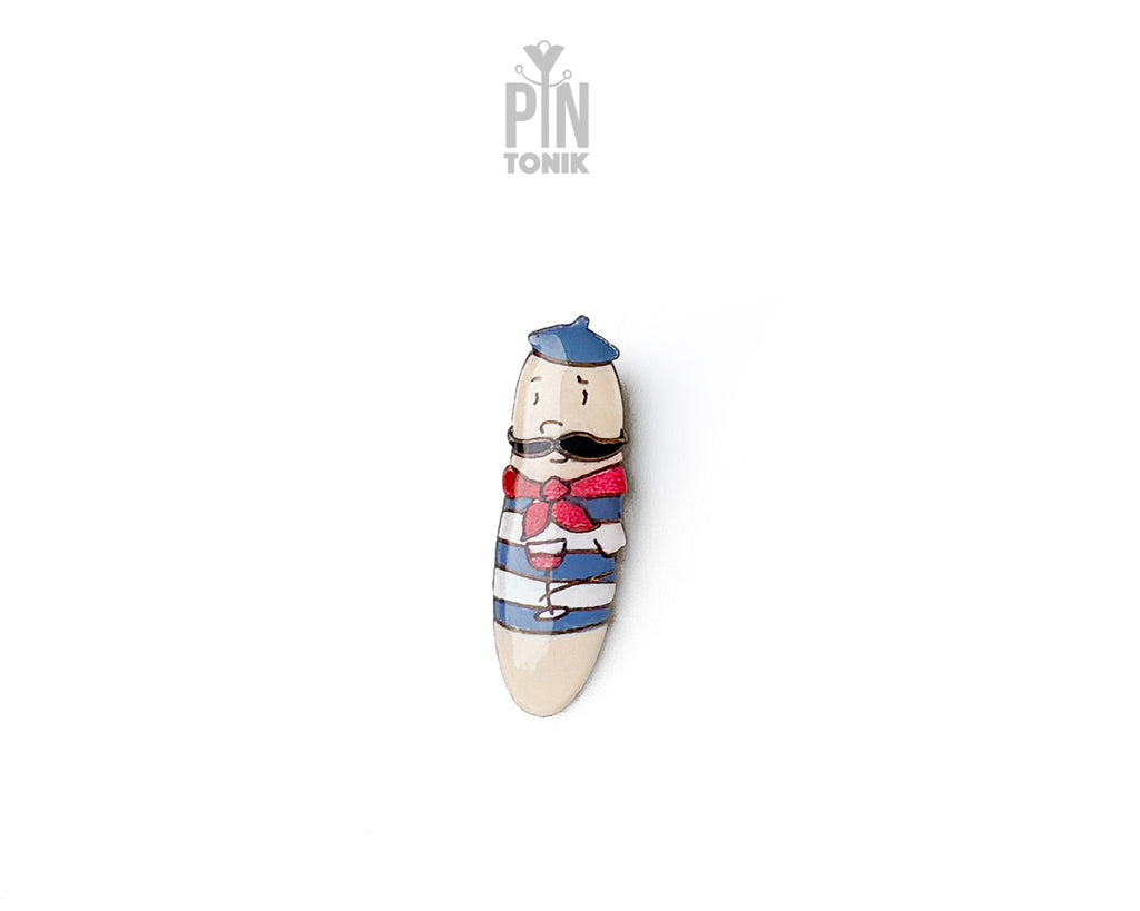 French Baguette Wooden Pin