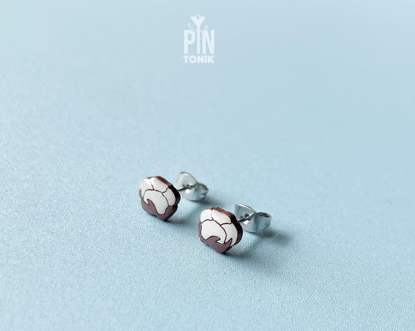 Cotton Stud Earrings