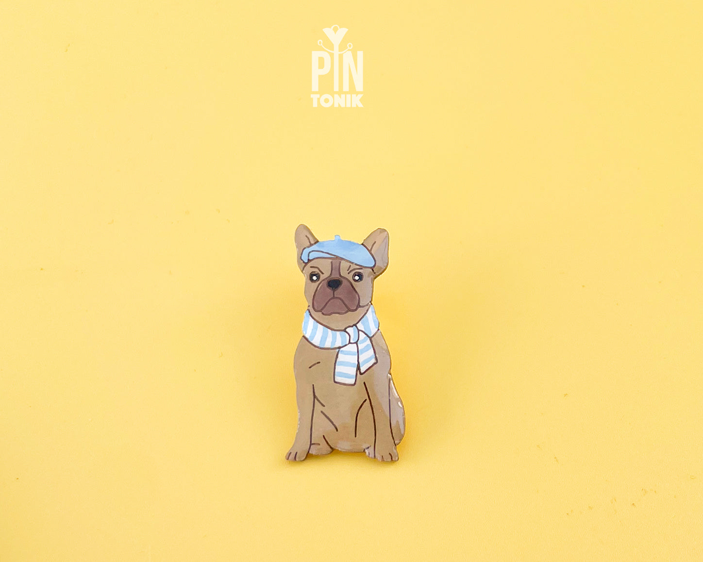 French Bulldog Wooden Pin