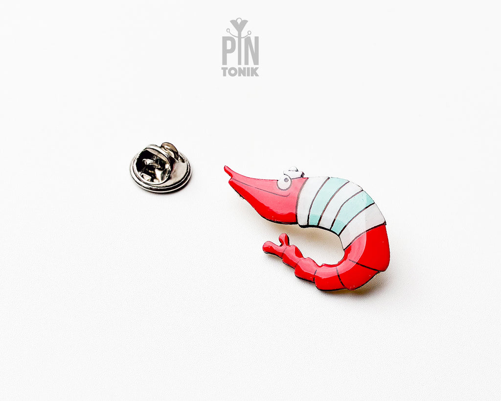 Shrimp Wooden Pin