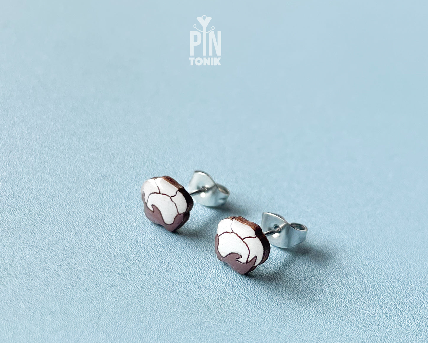 Cotton Stud Earrings