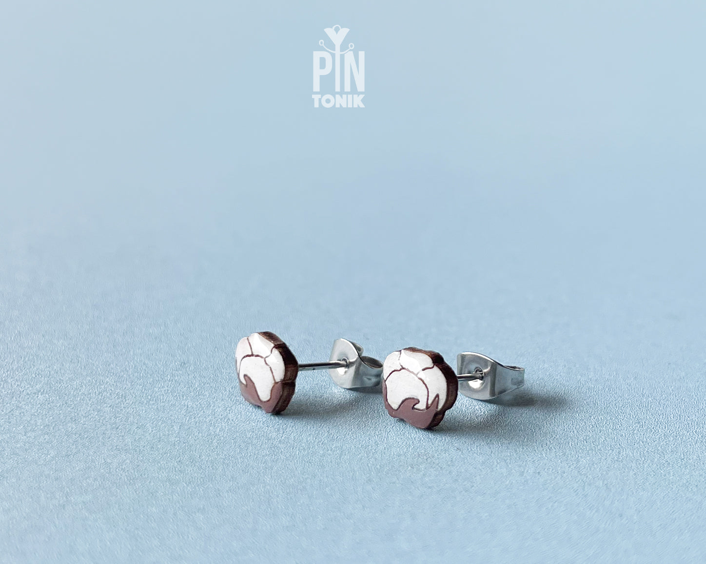Cotton Stud Earrings