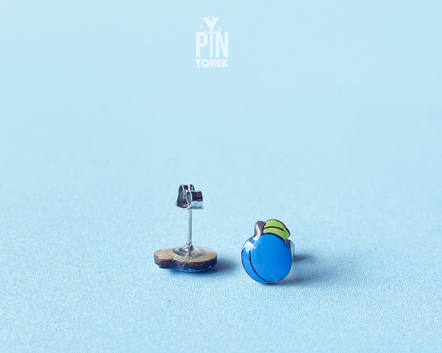 Plum Stud Earrings