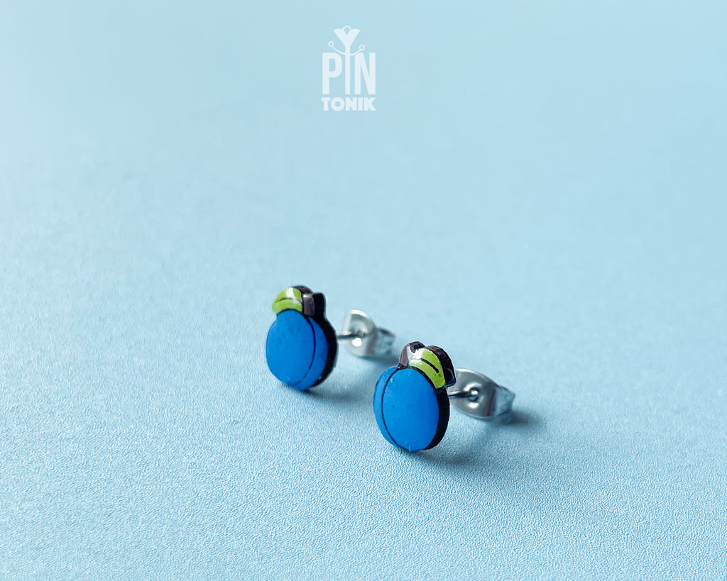Plum Stud Earrings