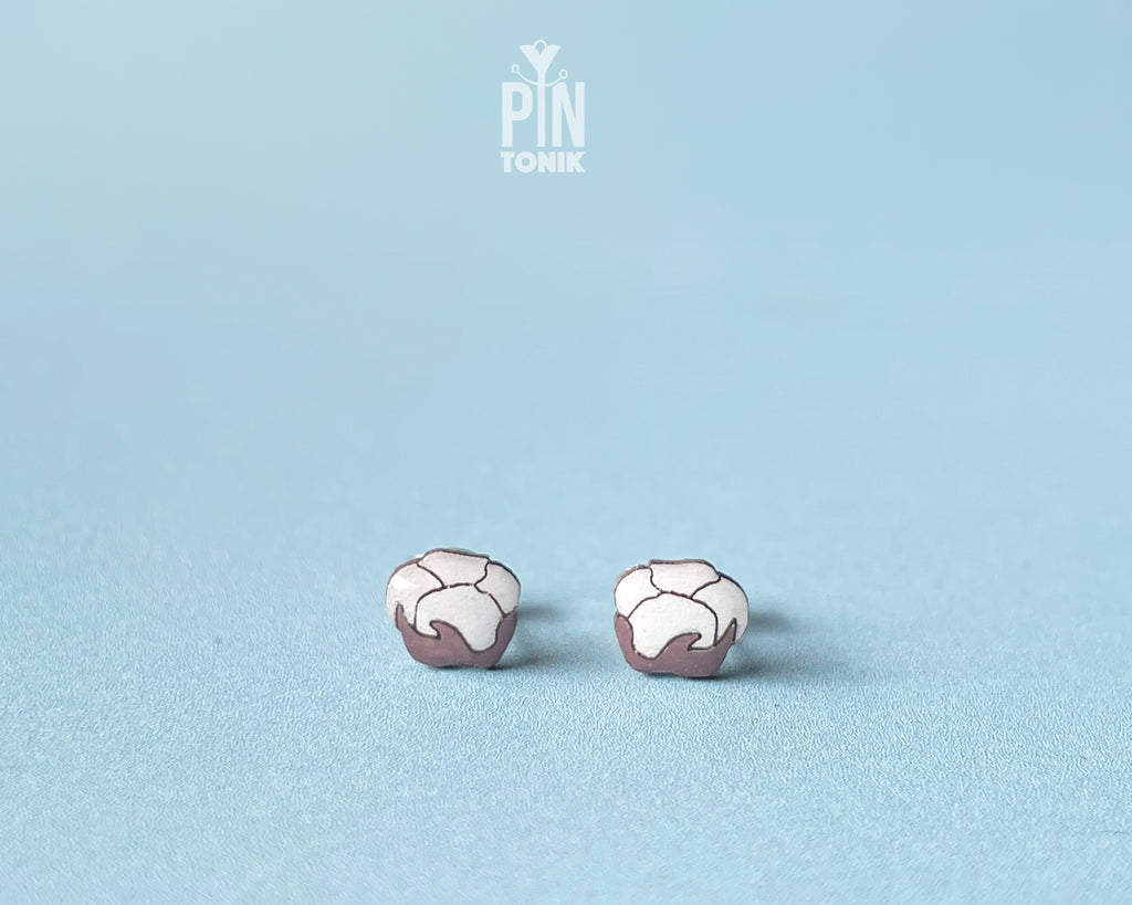 Cotton Stud Earrings