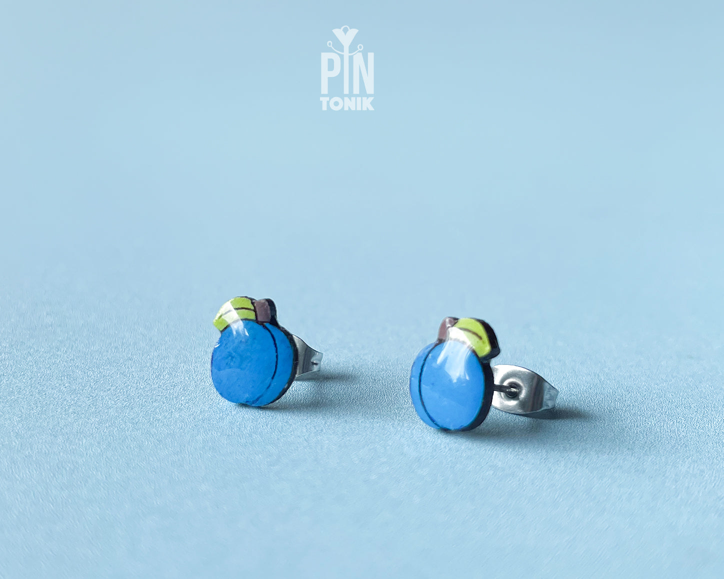 Plum Stud Earrings