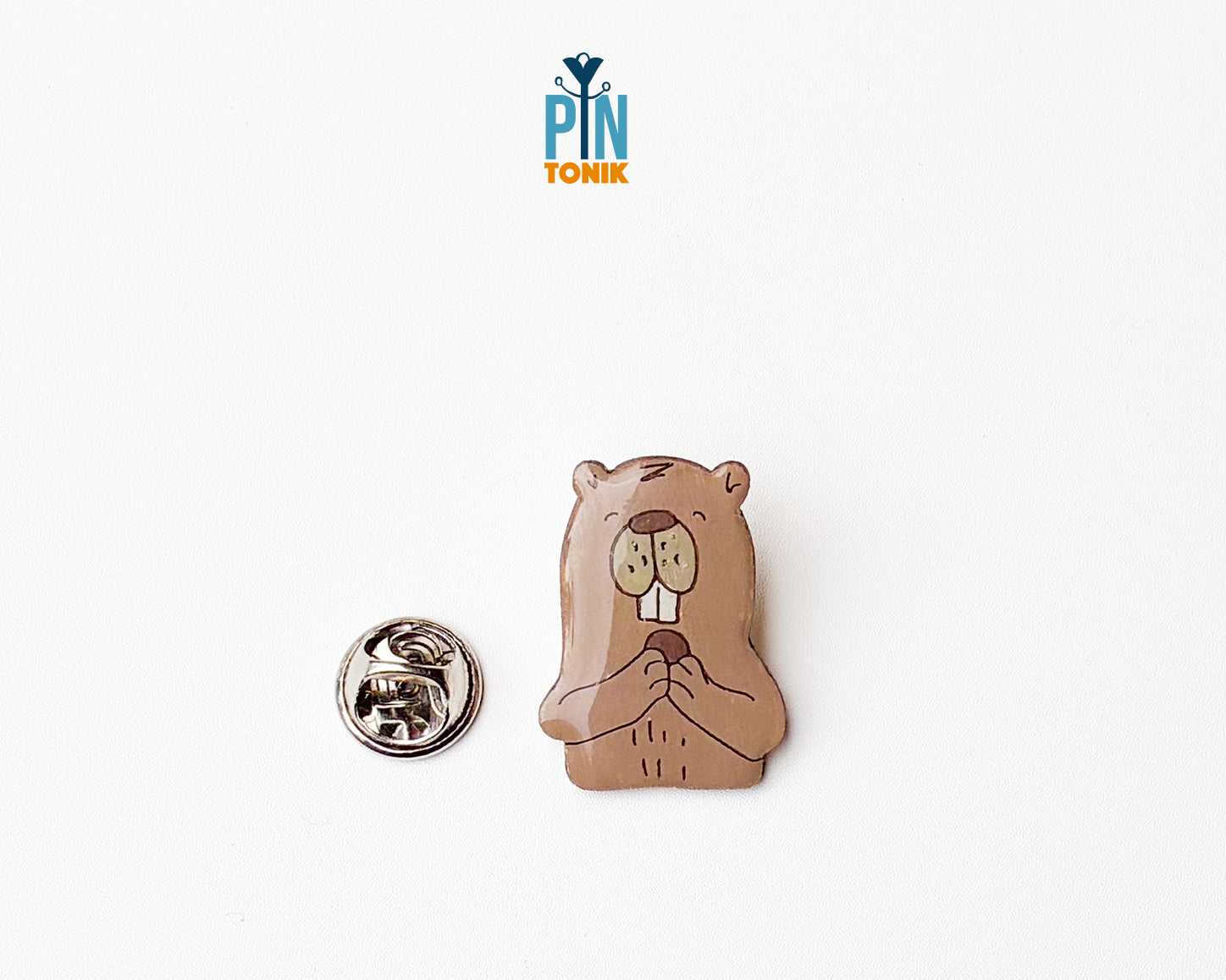 Beaver Wooden Pin