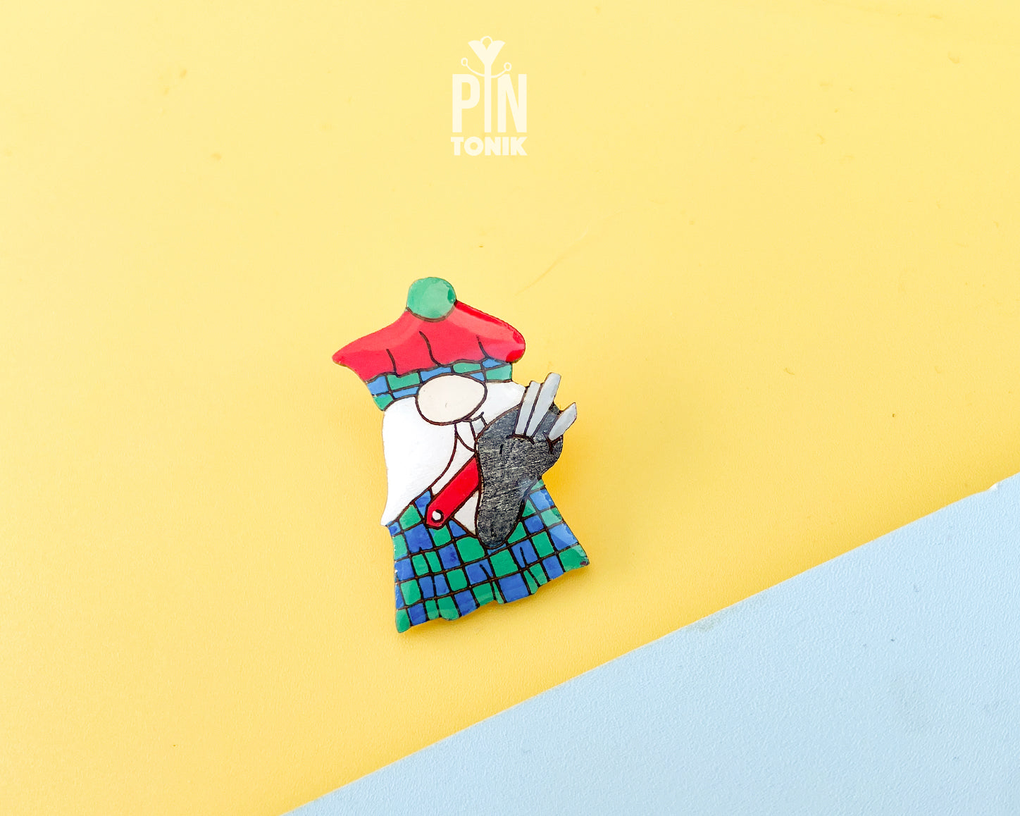 Scottish Gnome Pin