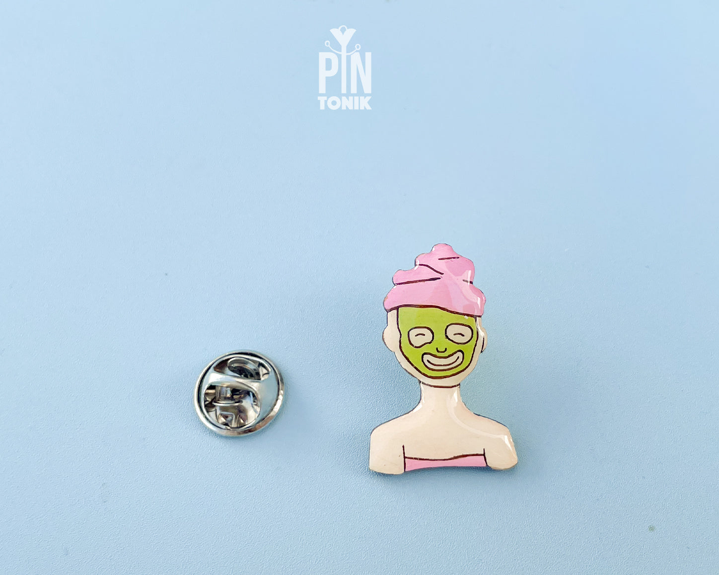 Spa Day Wooden Pin