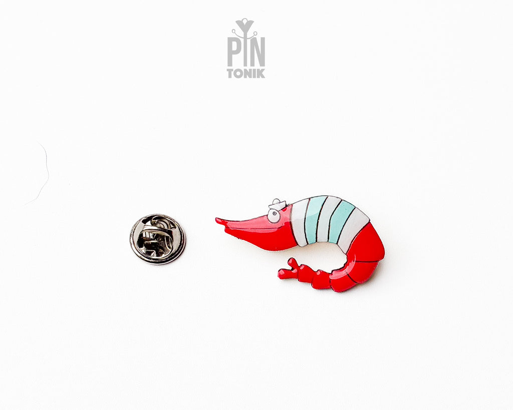 Shrimp Wooden Pin