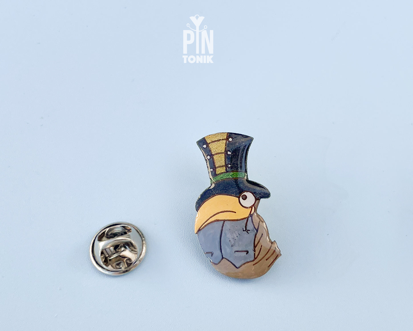 Steampunk Crow Pin