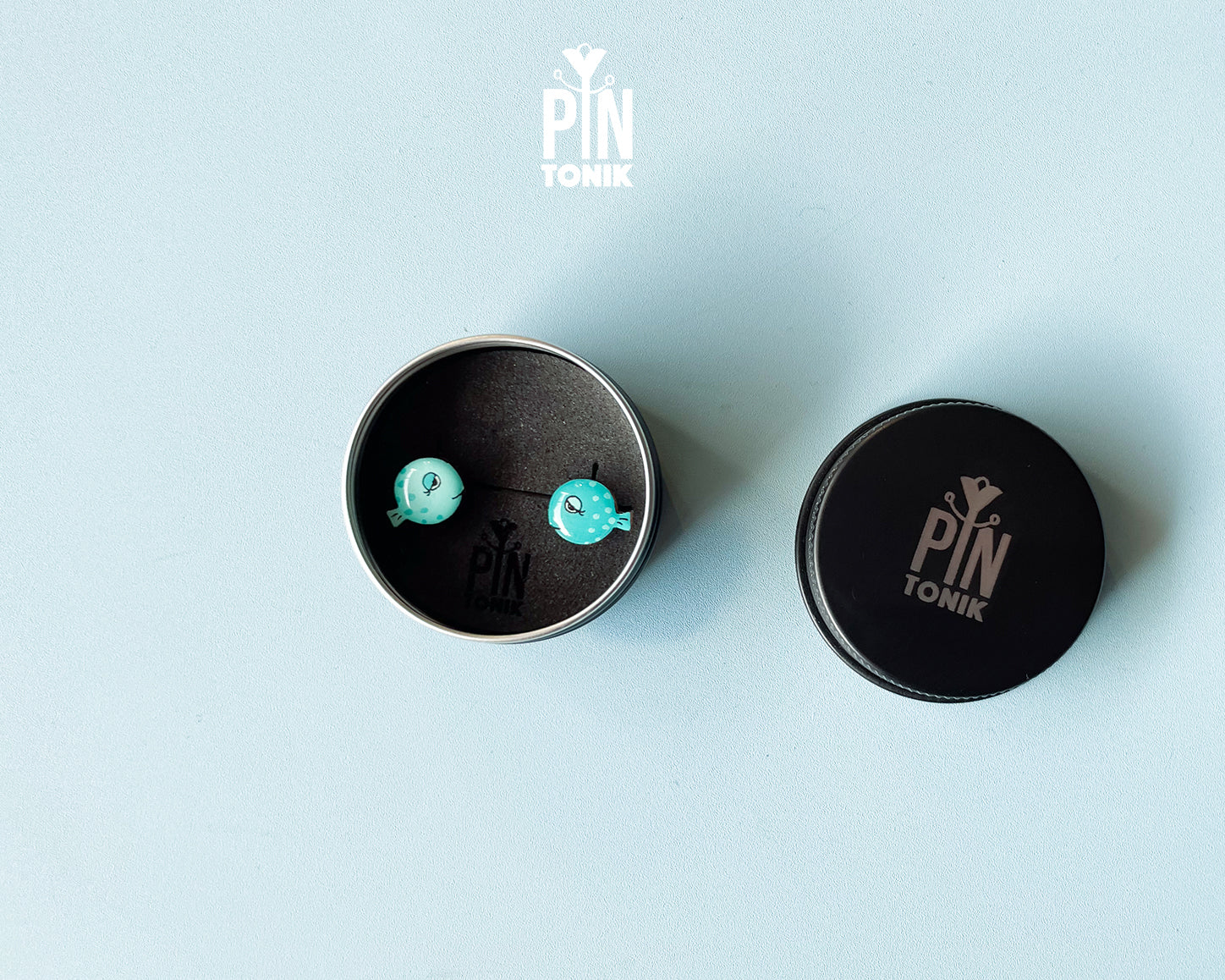 Silly Pufferfish Stud Earrings