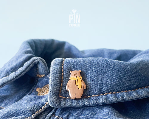 Brown Bear Pin