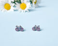 Bicycle Stud Earrings