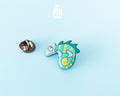 Blue Chameleon Pin