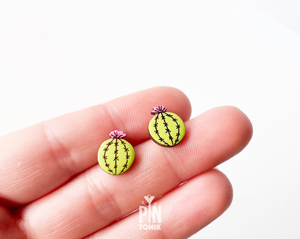 Clous d'oreilles Cactus