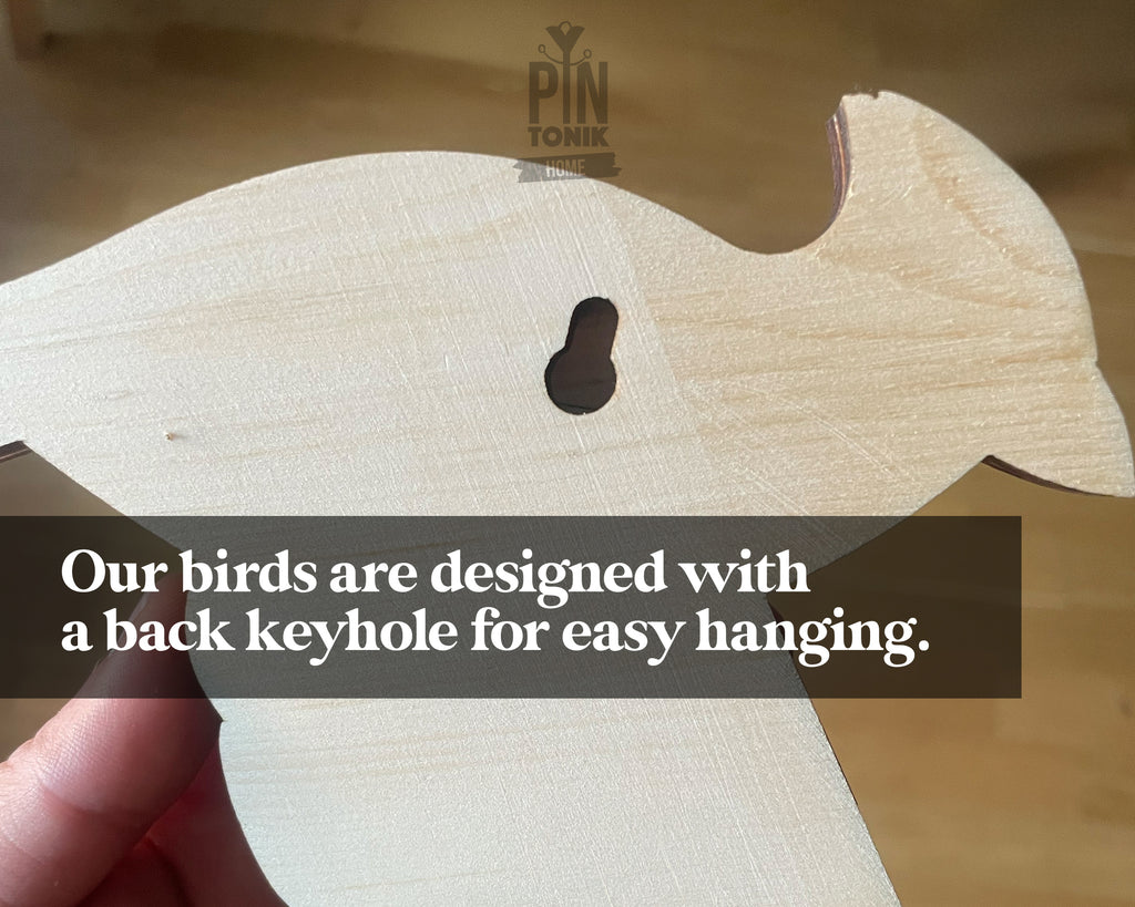 Flying Flamingo Wooden Wall Art Decor