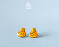 Boucles d'oreilles clous Fromage
