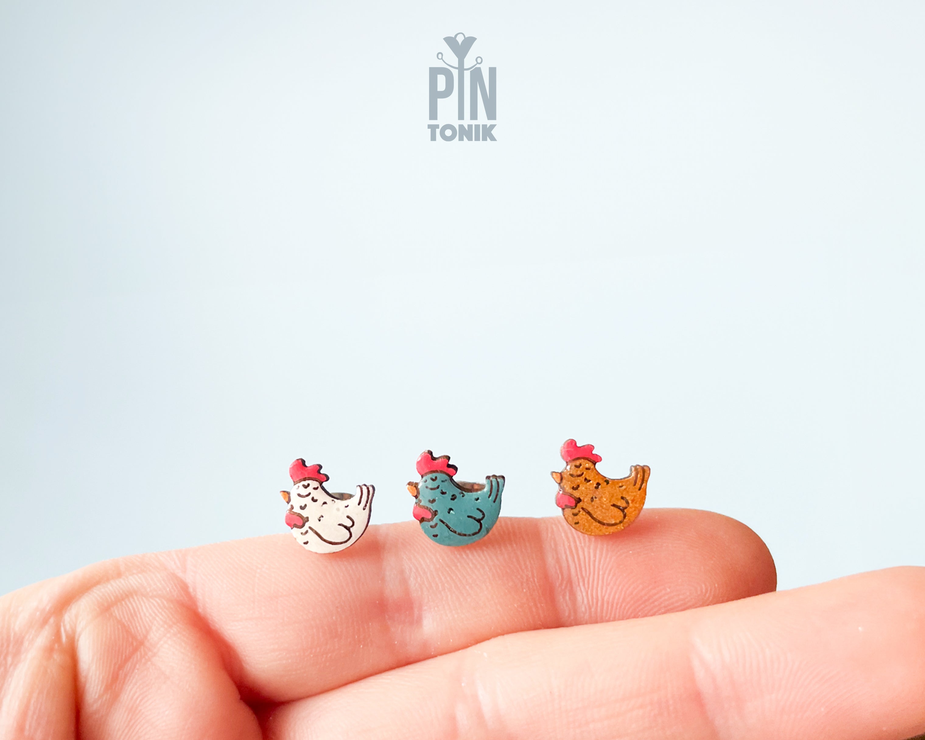 Boucles d'oreilles clous pingouin