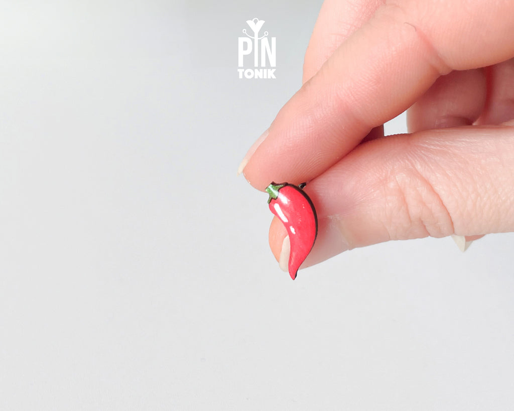 Chili Pepper Stud Earrings