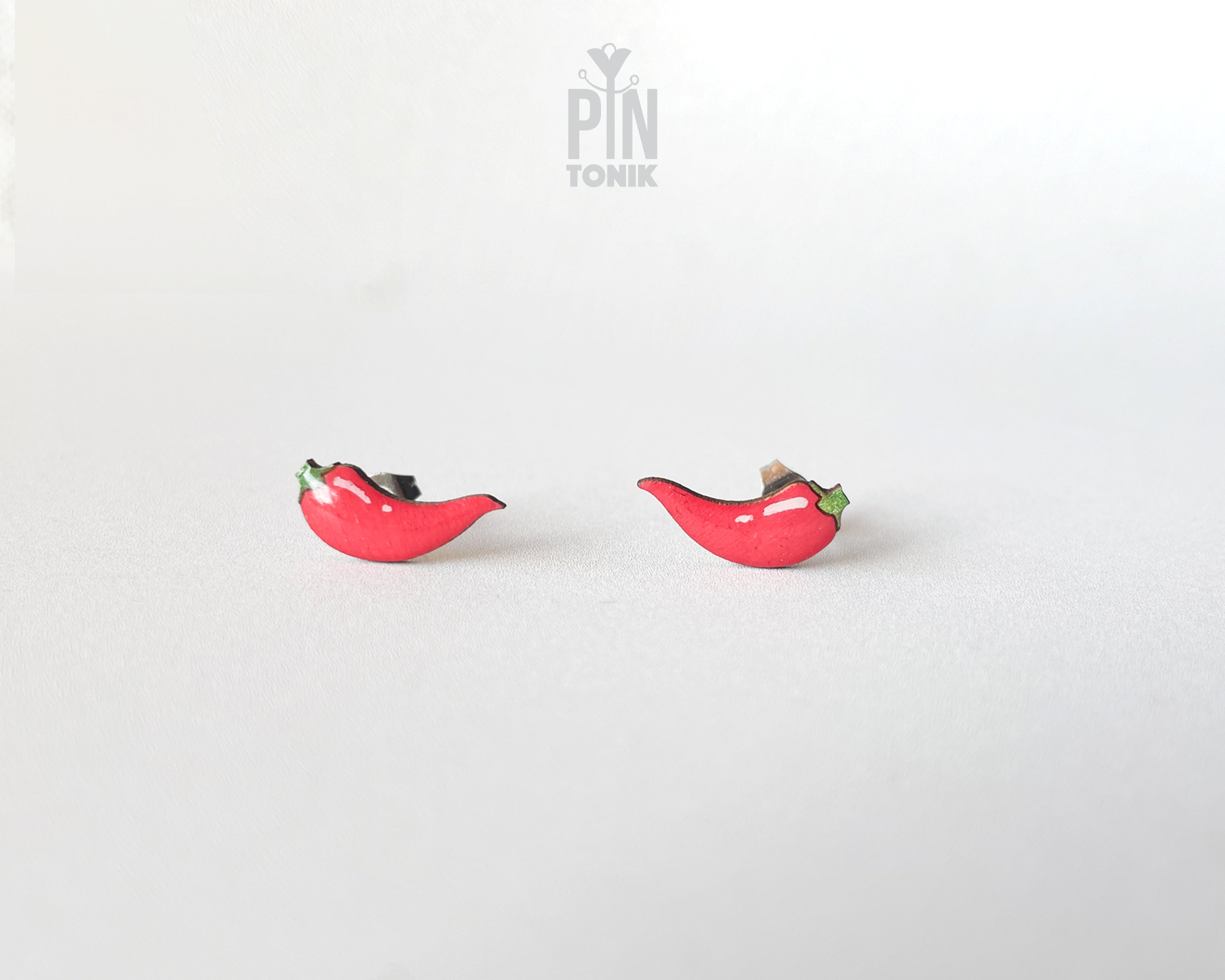 Chili Pepper Stud Earrings