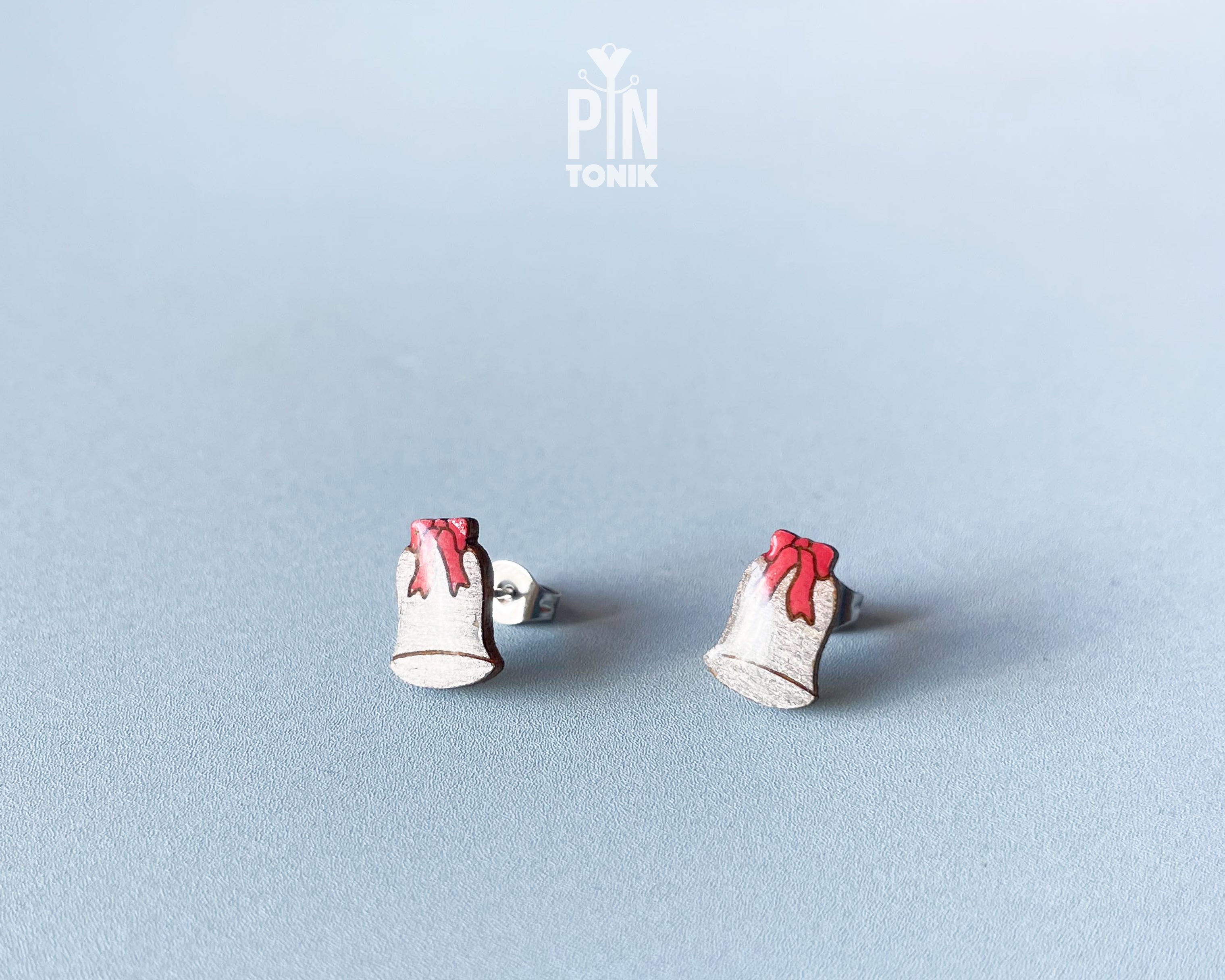 Christmas Bell Studs
