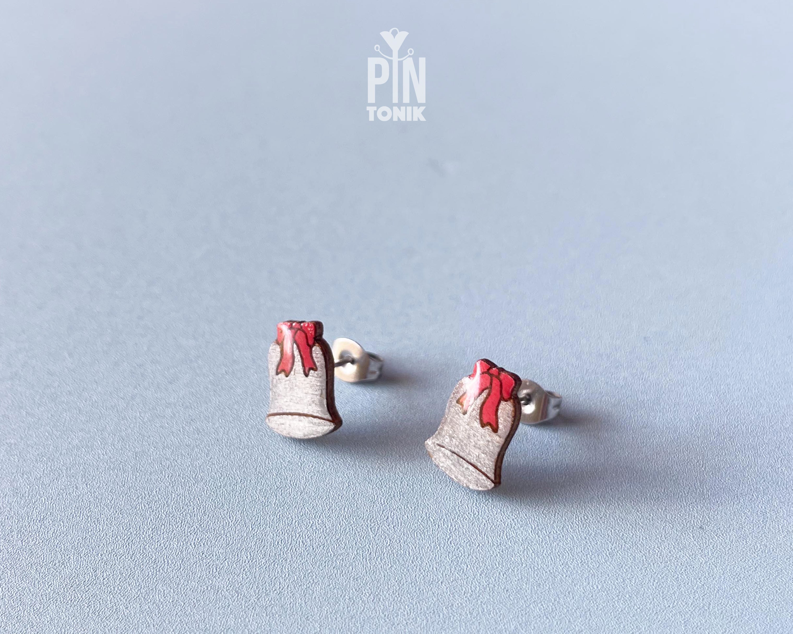 Christmas Bell Studs