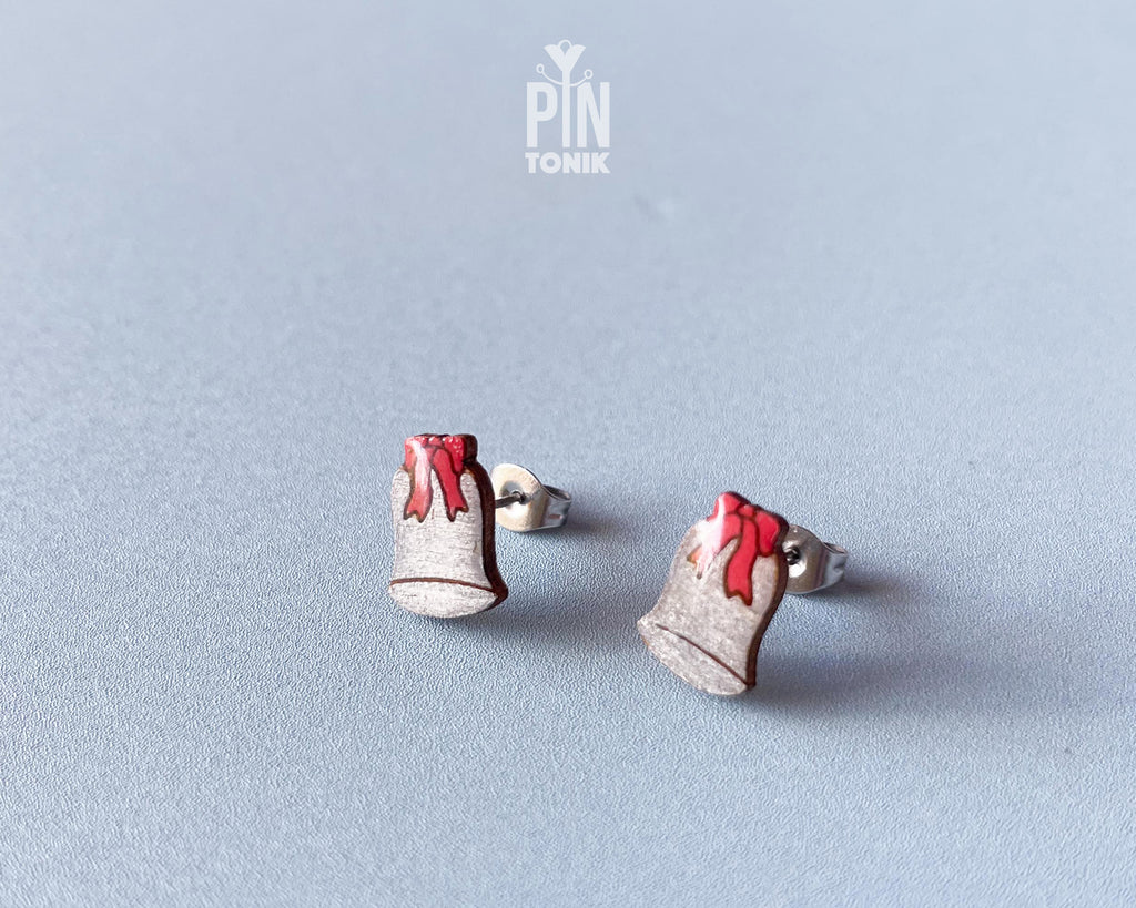 Christmas Bell Studs