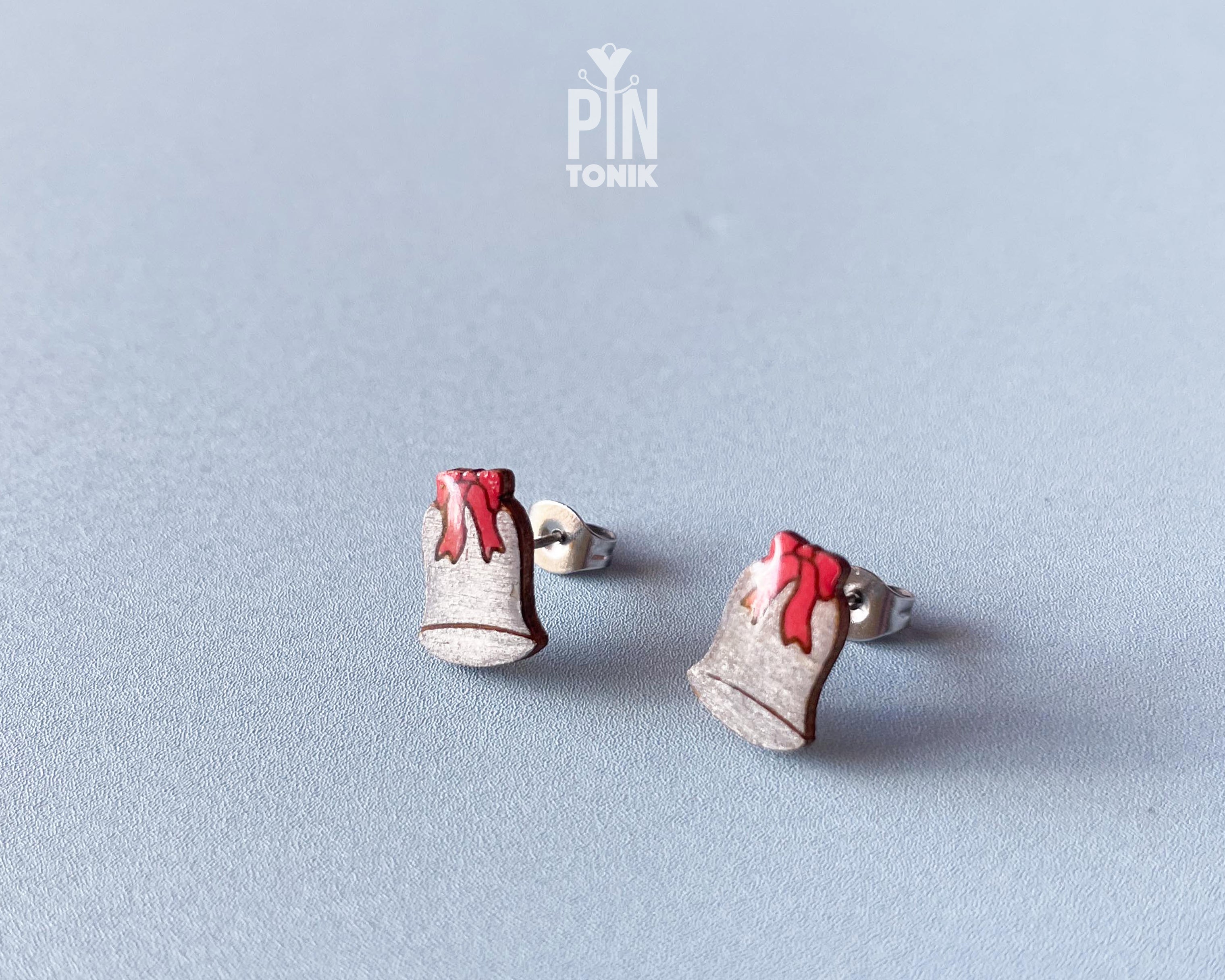 Christmas Bell Studs