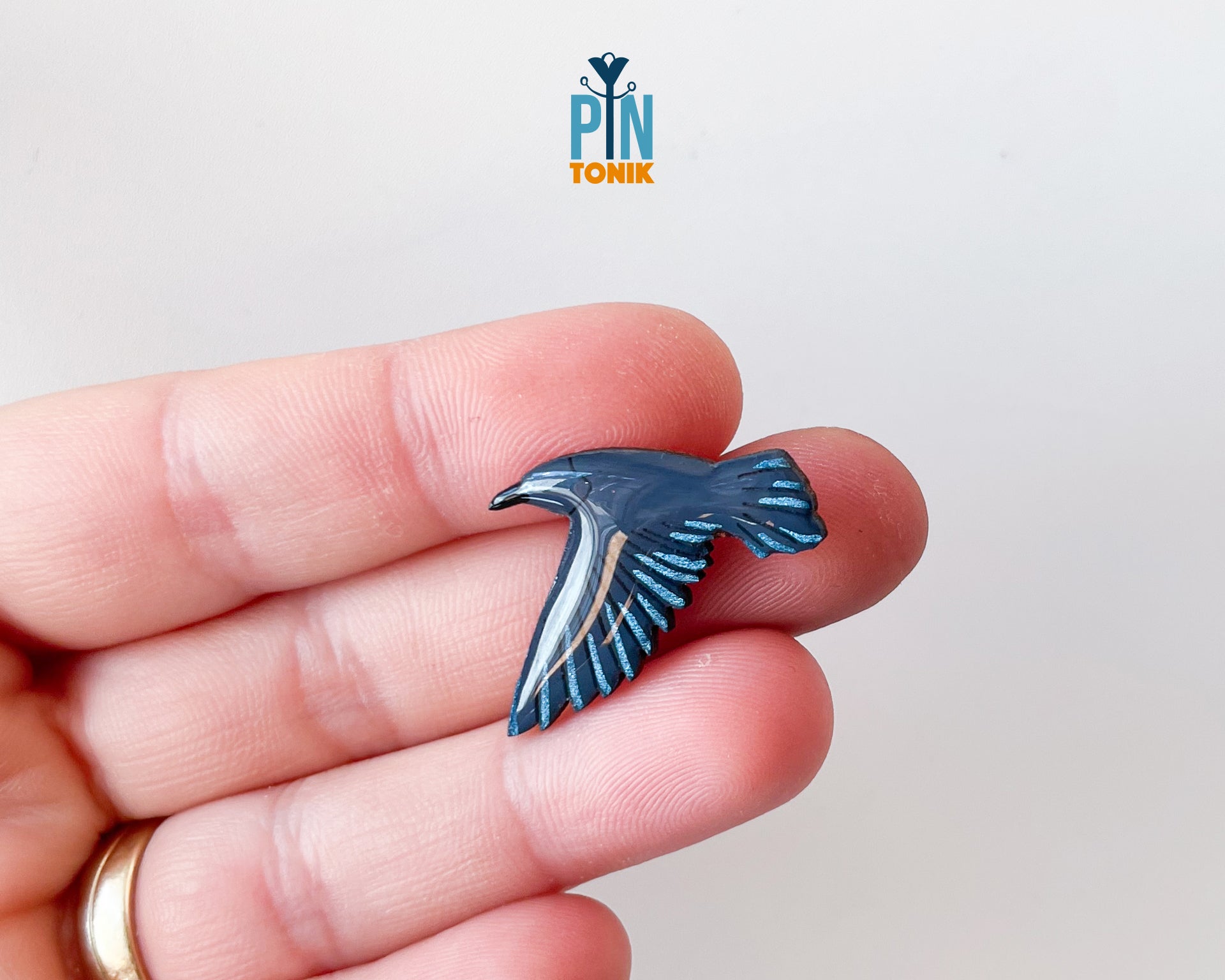 Flying Crow Pin