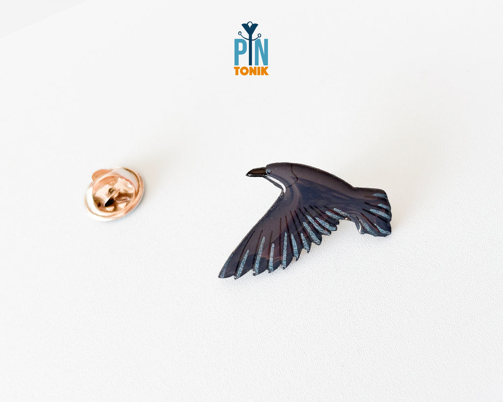 Flying Crow Pin