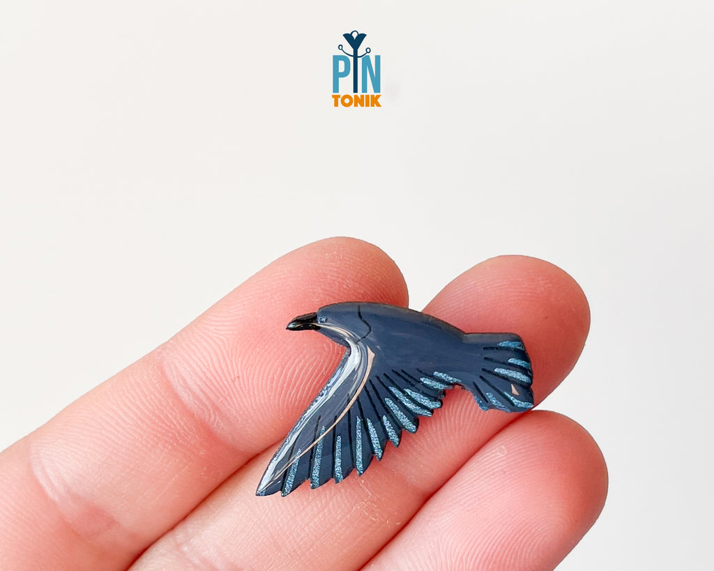 Flying Crow Pin