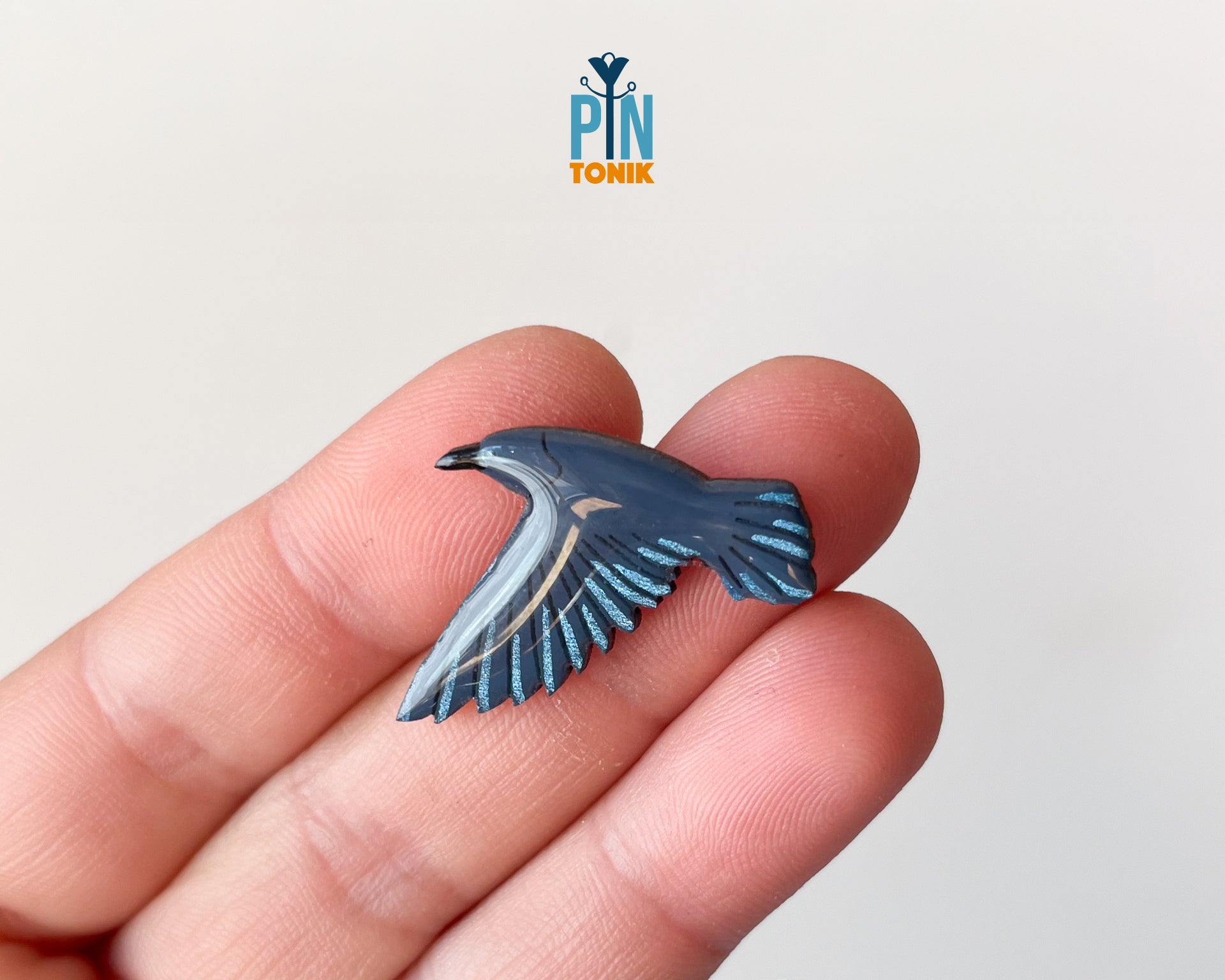 Flying Crow Pin