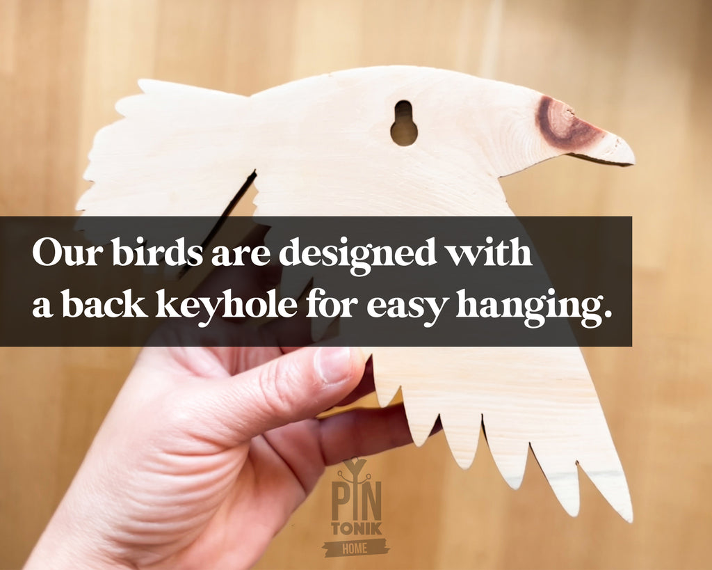 Gothic Black Raven Wall Art