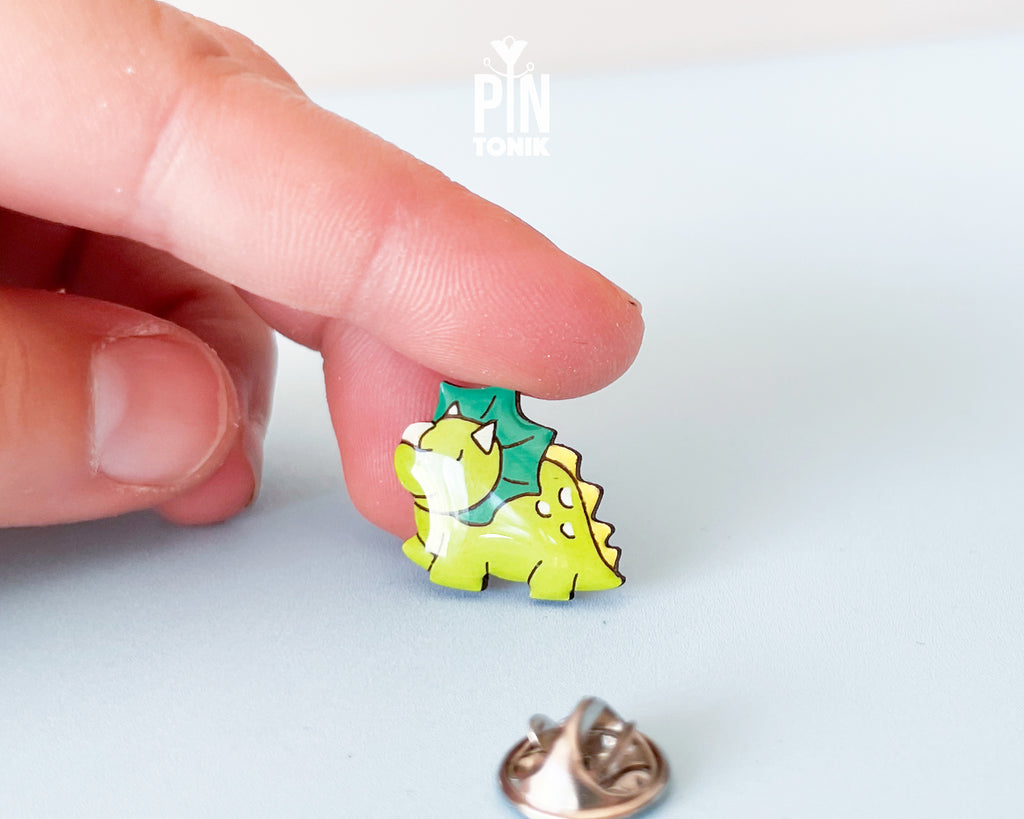 Triceratops Pin