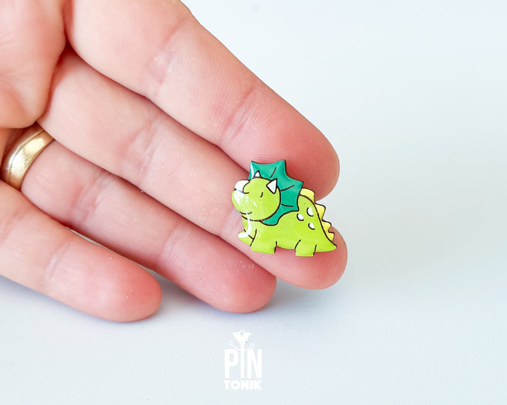 Triceratops Pin