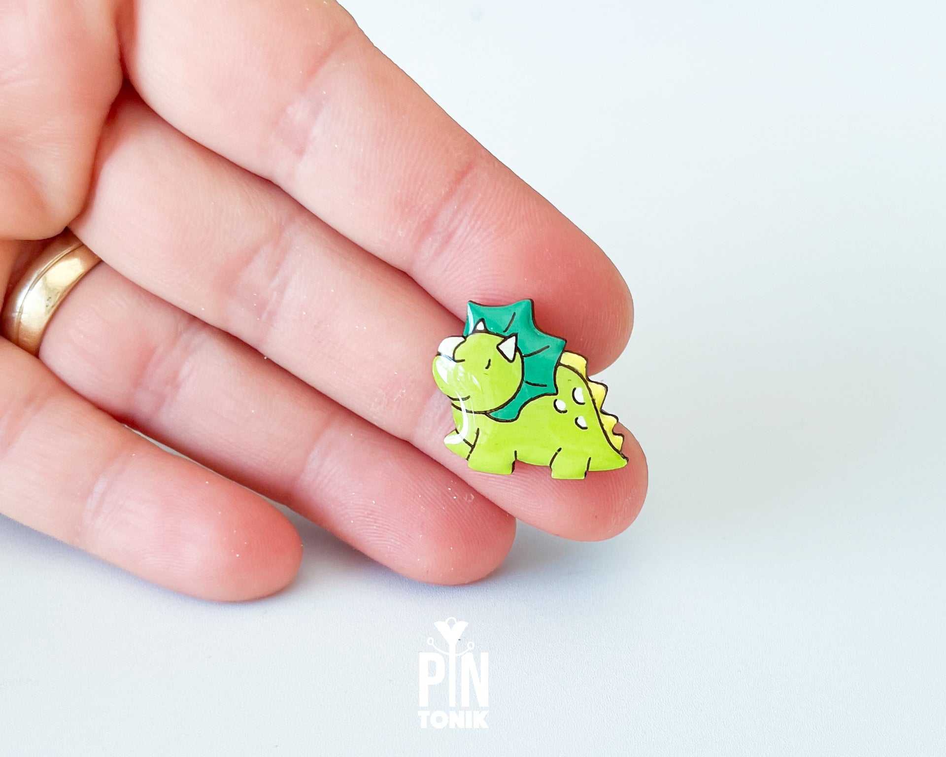 Triceratops Pin