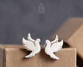 Boucles d'oreilles clous Colombe de la paix