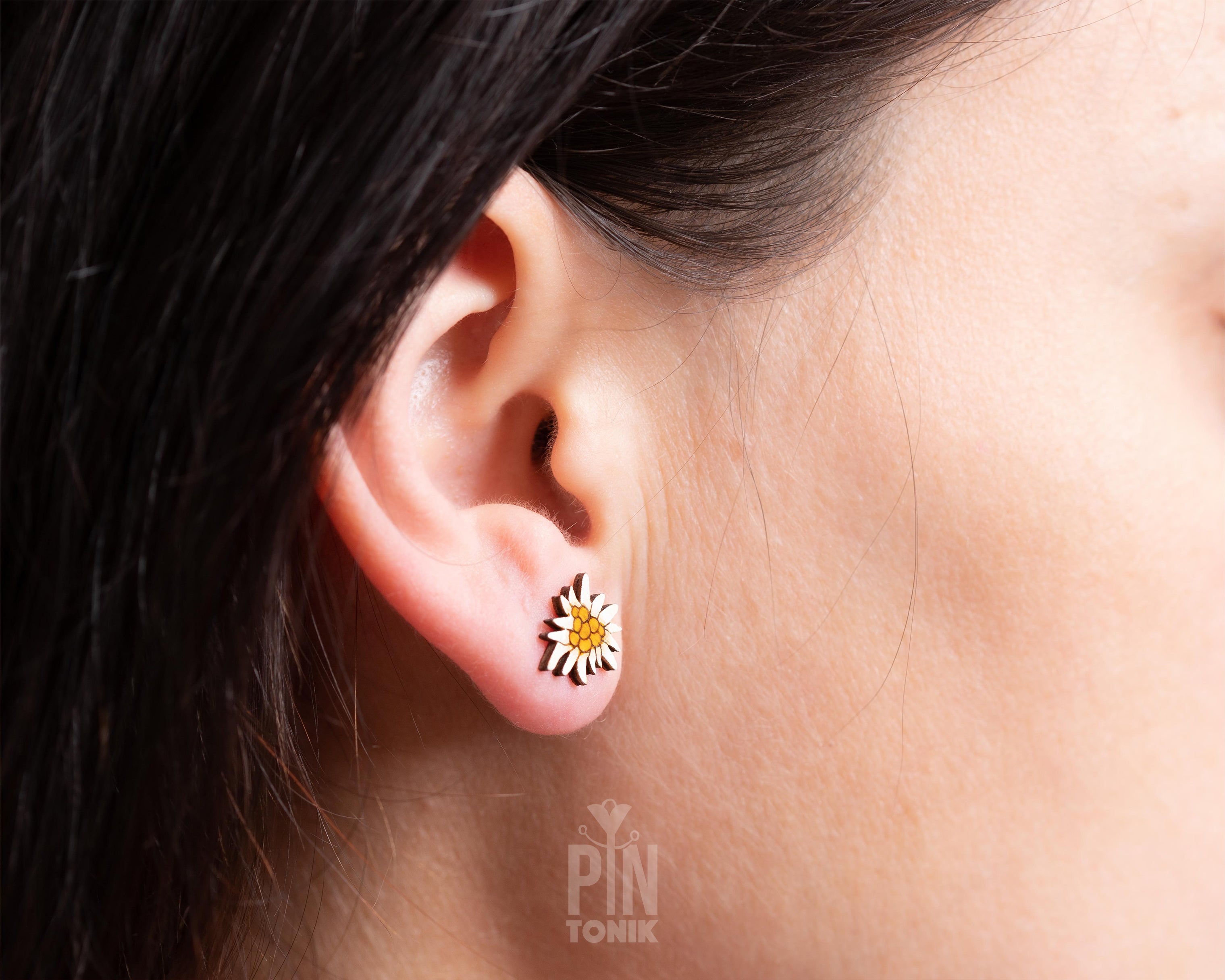 Boucles d'oreilles Edelweiss