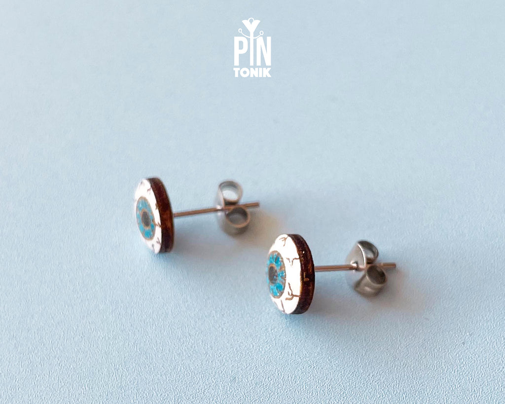 Creepy Eyeball Studs