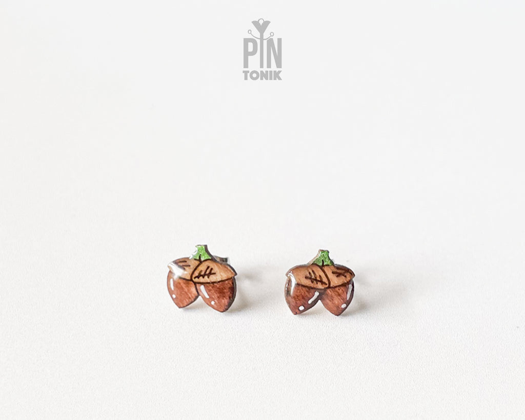 Acorn Stud Earrings