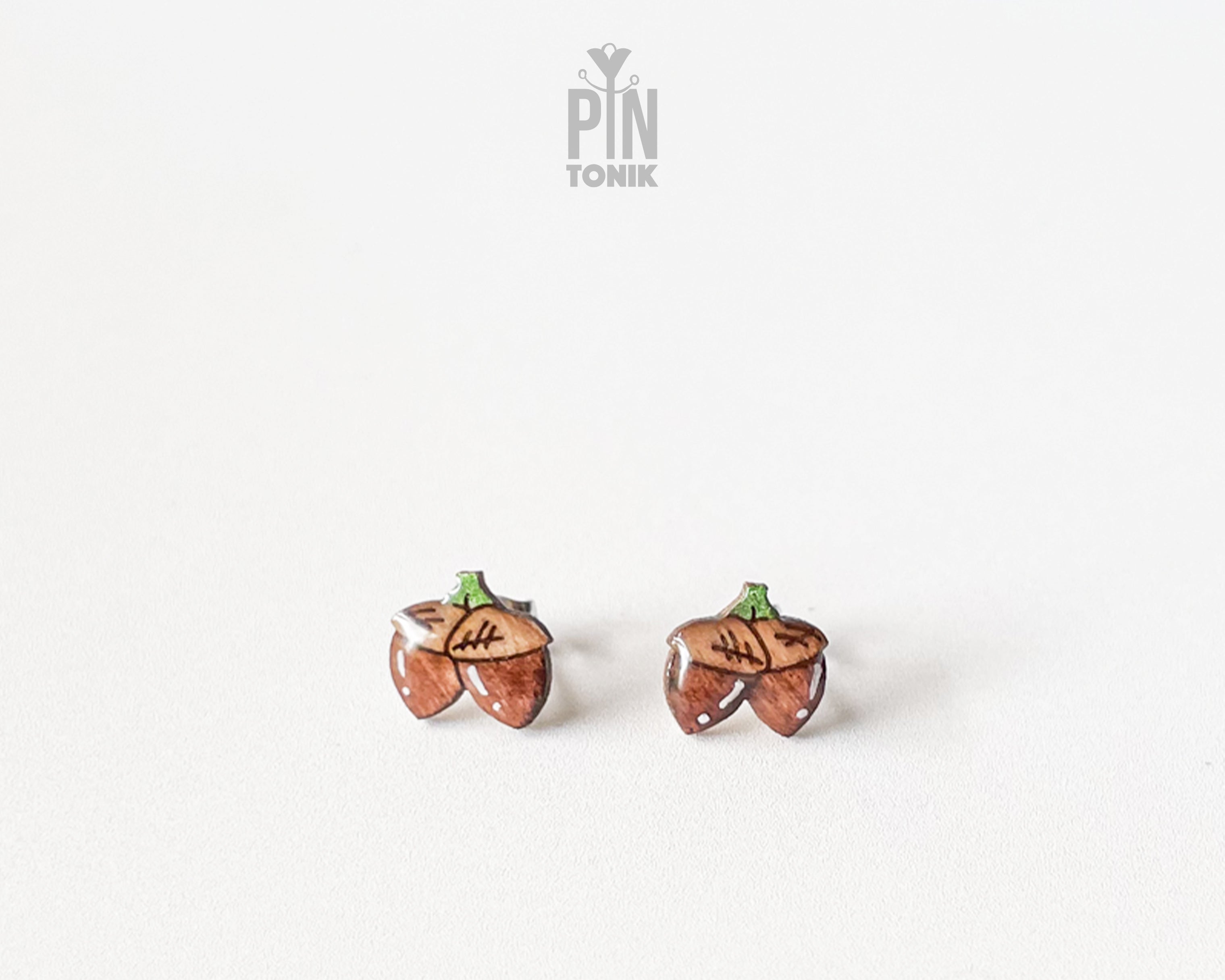 Acorn Stud Earrings