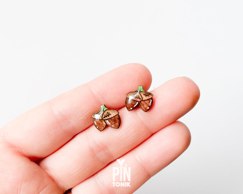 Acorn Stud Earrings