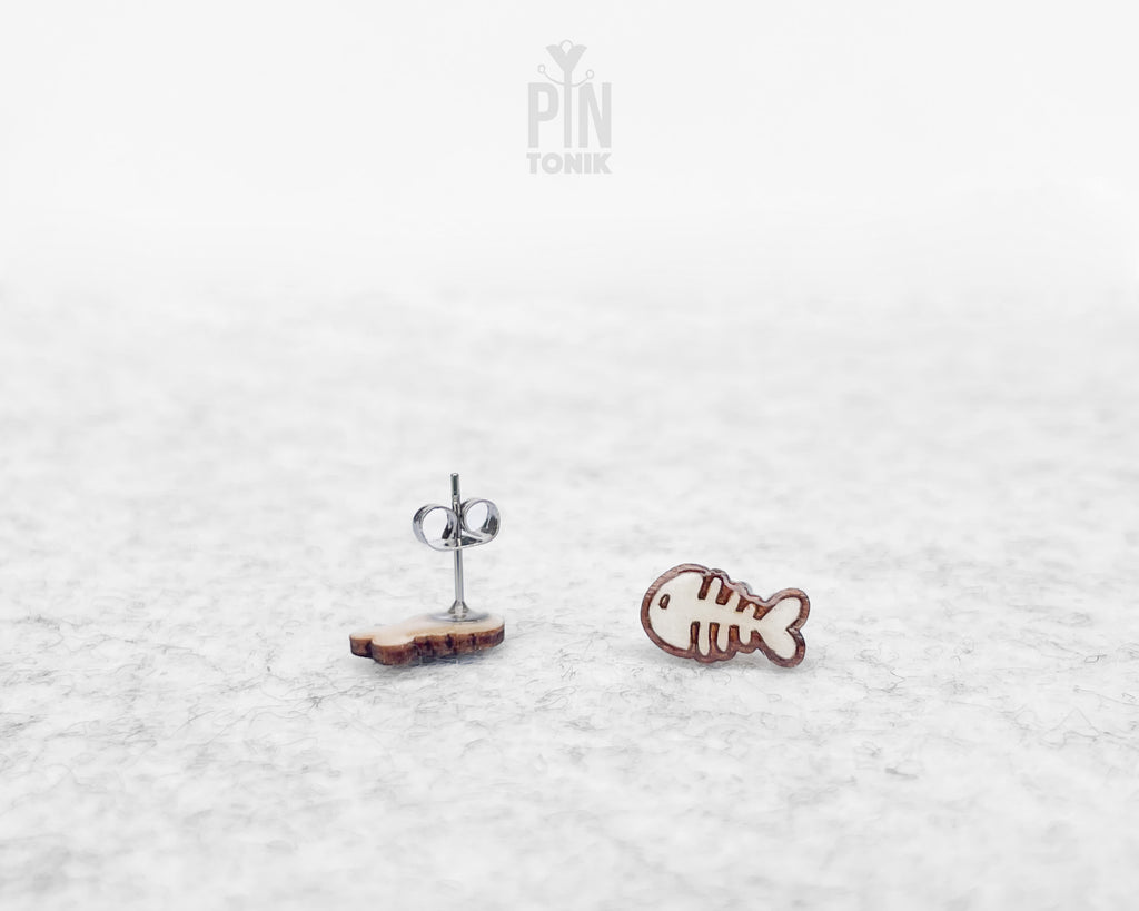 Fishbone Skeleton Studs