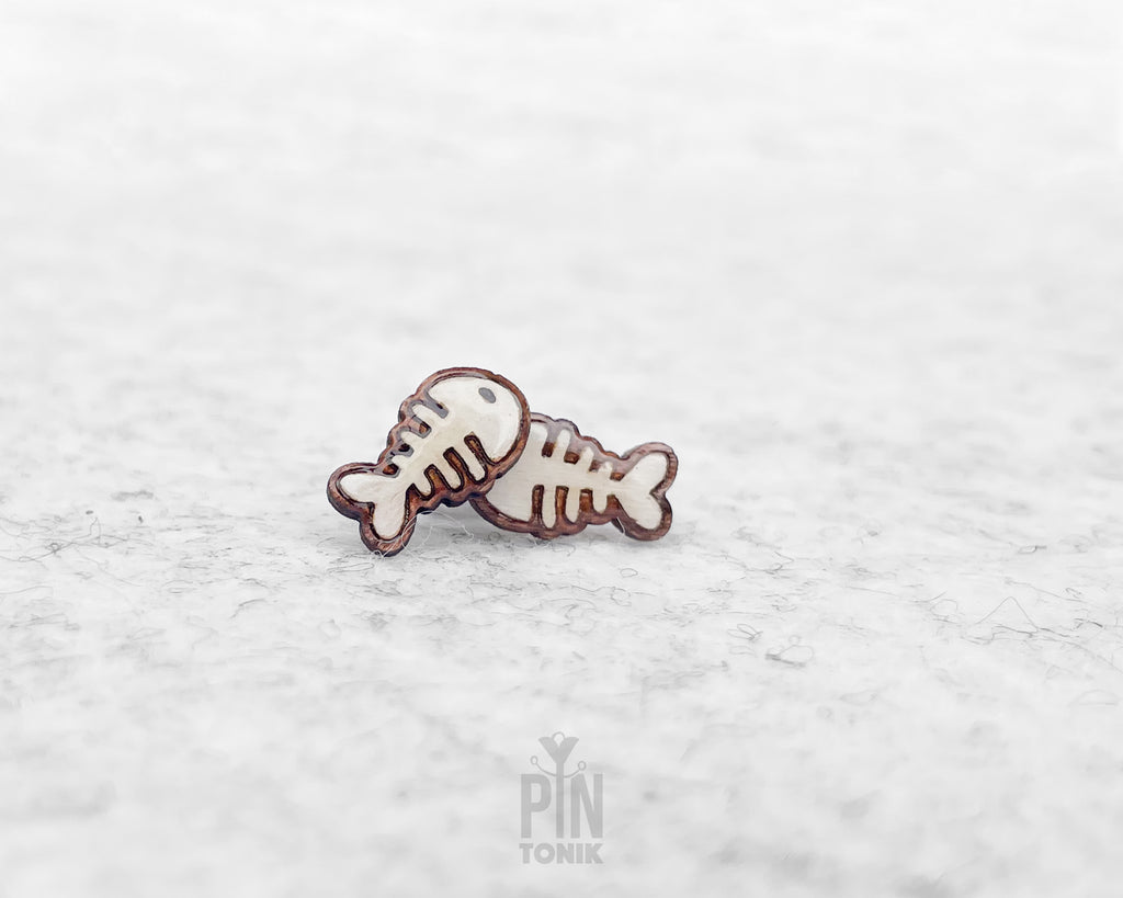 Fishbone Skeleton Studs