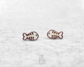 Fishbone Skeleton Studs