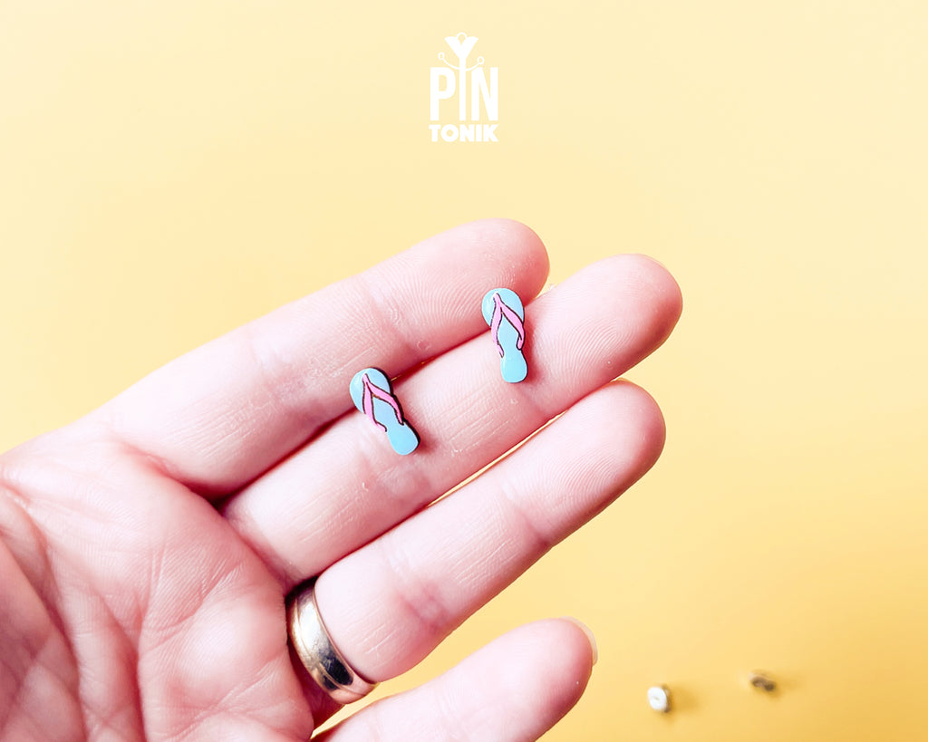 Flip Flop Stud Earrings