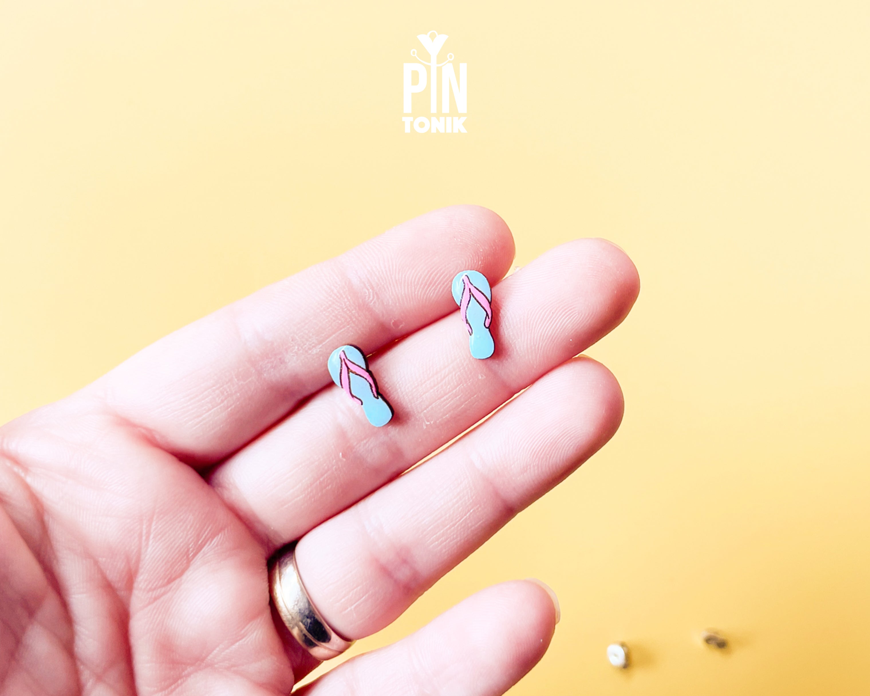Flip Flop Stud Earrings